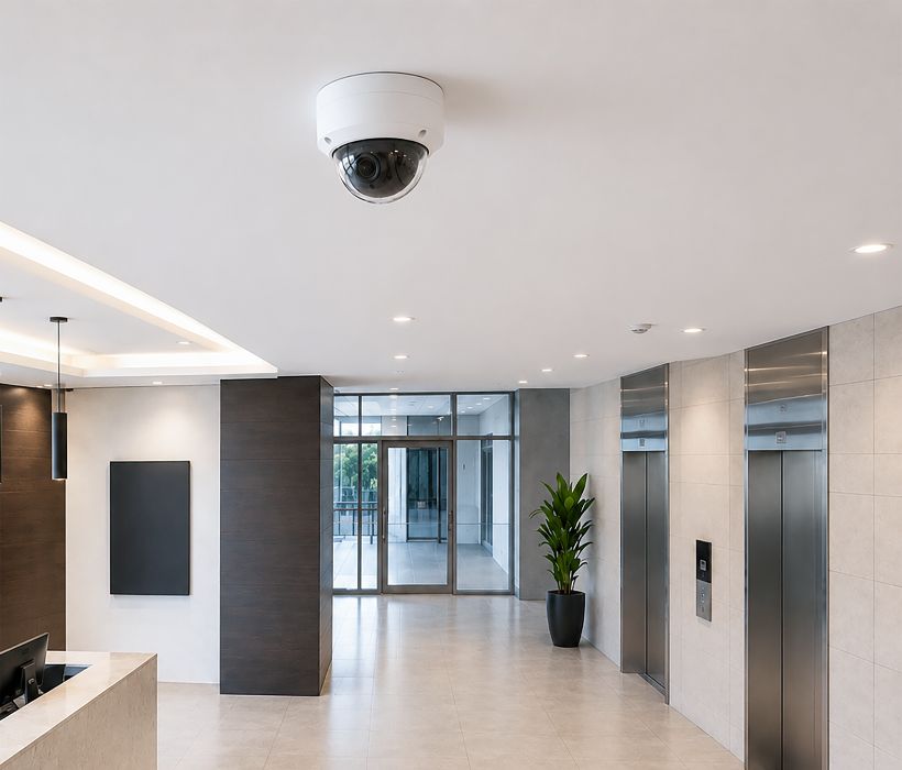Dome CCTV camera for commercial CCTV installation in Southwark